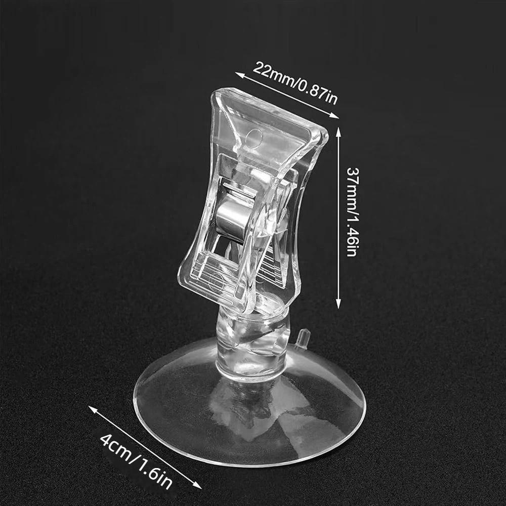 10Pcs 360° Rotatable Suction Cup Clip Multifunctional Retail Sign Clip Price Tag Holder Kitchen Use