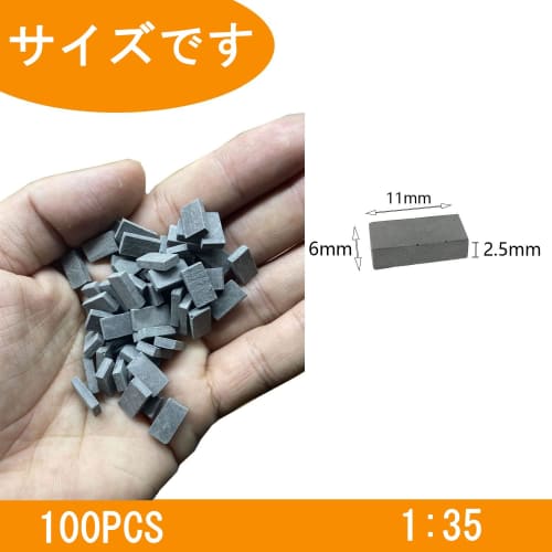 100 Синих Кирпичных Блоков, 1:Масштаб 35, Миниатюрные кирпичи для диорамных наборов, Модельные здания, Сделай сам пейзаж, Садовые аксессуары