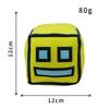 Geometry Dash Cube Plush Toys Small Pillow Stuffed Plushie Doll Square Pendant Game Cute Home Decor Children Birthday Gift