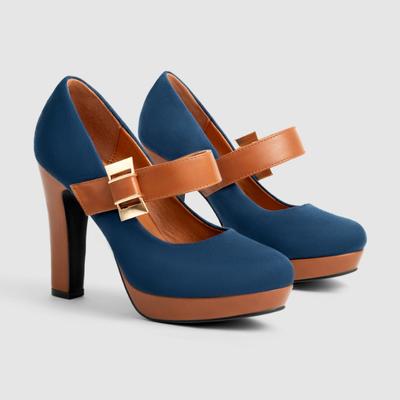 Женская дизайнерская обувь Мэри Джейн на платформе. Роскошная обувь. Модные сандалии на толстом каблуке. Женские элегантные модельные туфли-лодочки. Обувь на массивном каблуке.