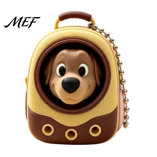 Anxiety Relief Tools Animal Backpack Clicker Fidget Toy, Dog Cat Penguin Parrot Tactile Toy Finger Clicker, Stress Handbag Decorative Accessory