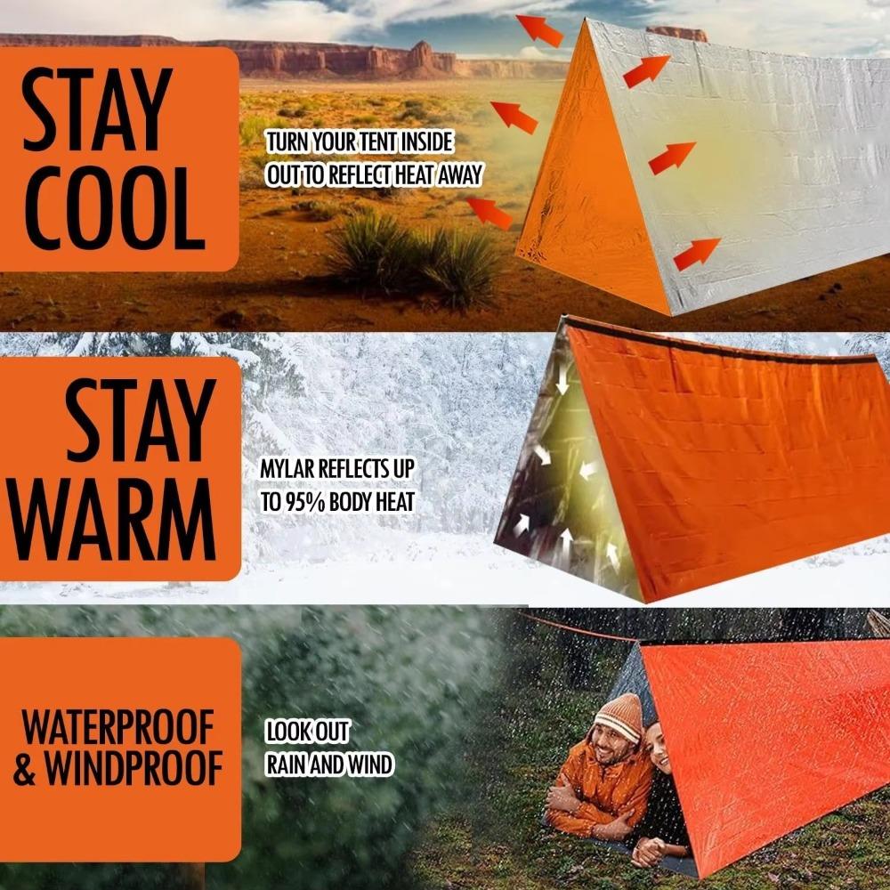 Waterproof Emergency Tent Moisture-Resistant Thermal Blanket  Outdoor SOS