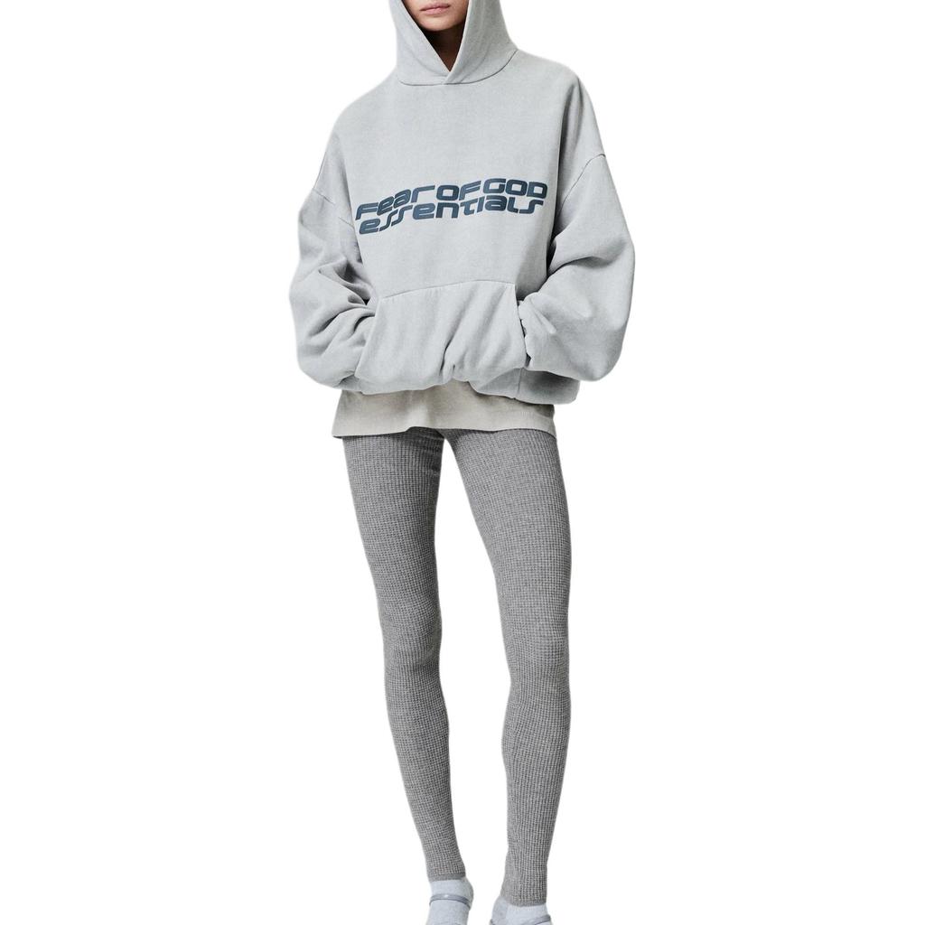 Fear of God Essentials Толстовка с капюшоном из плотного флиса 90-х Цвет: Дымчато-серый Мужские Топы 192HO256561F