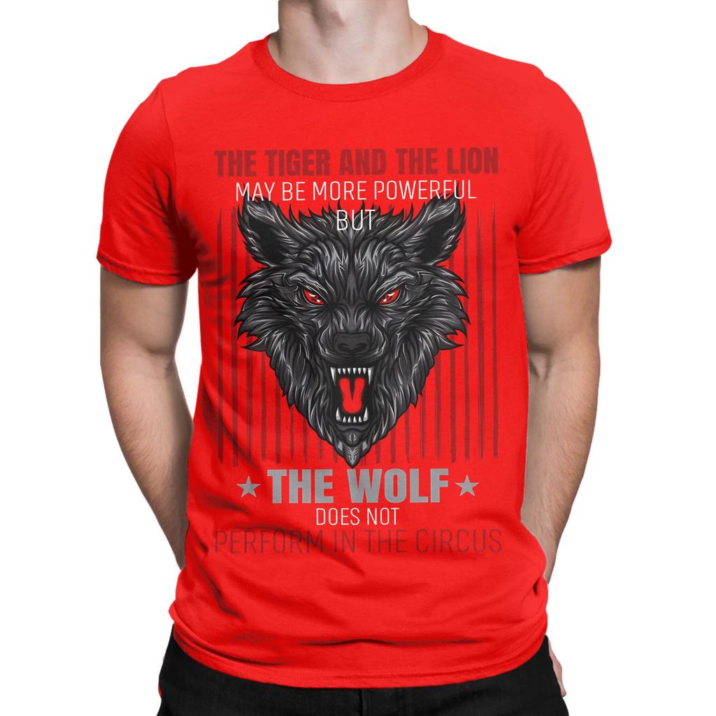 Wolf Novelty Graphic 100 Cotton Tshirt Dont Wake The Beast Tees Tops For Unisex