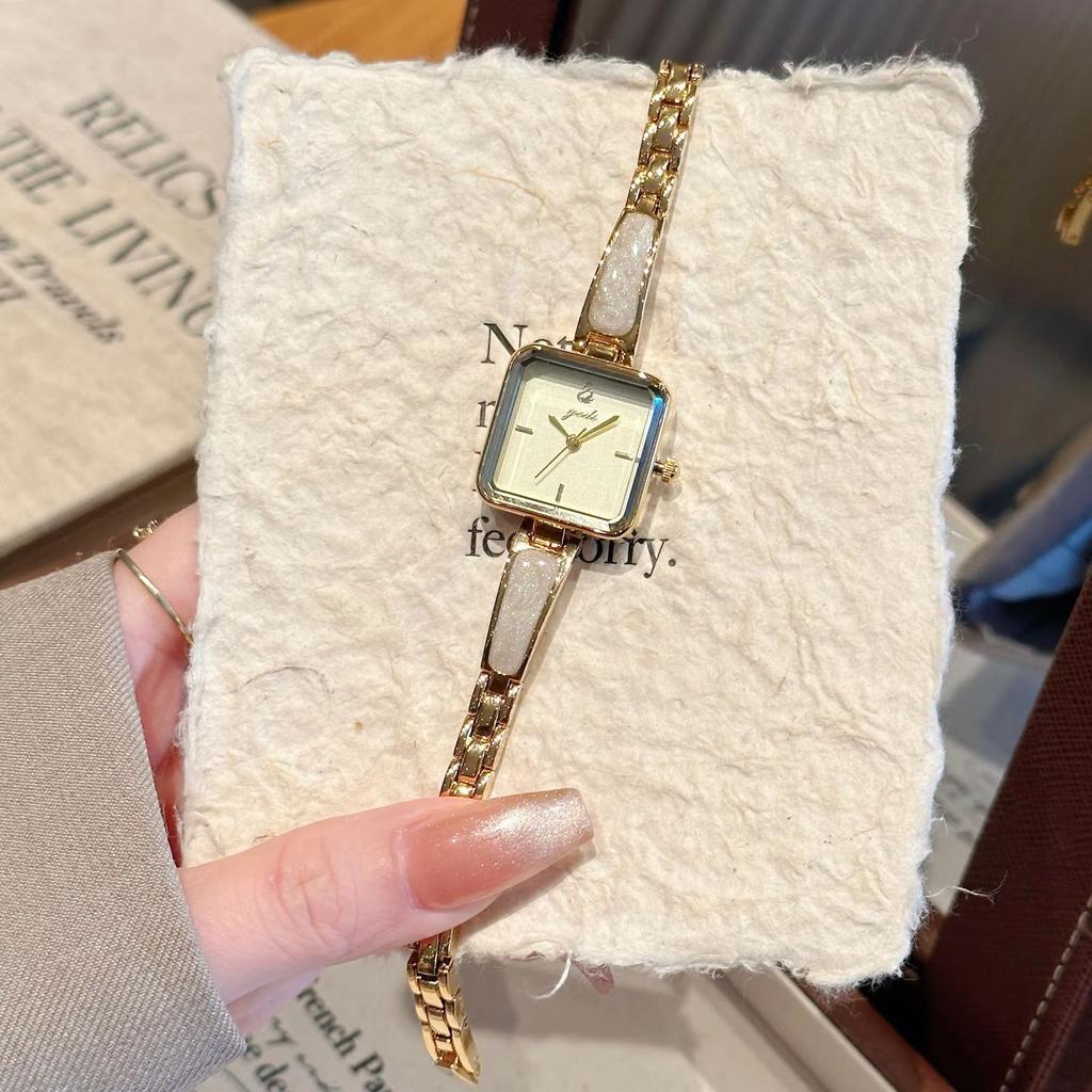 Women's Watches Luxury Small Square Watches Minimalist Quartz Waterproof Elegant Ladies Clock Gift for Women Daily Dress