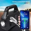 30 Вт НОВЫЙ USB перезаряжаемый супер яркий солнечный светодиодный фонарик для кемпинга с рабочими фонарями COB Ручные фонари на солнечных батареях прожектор
