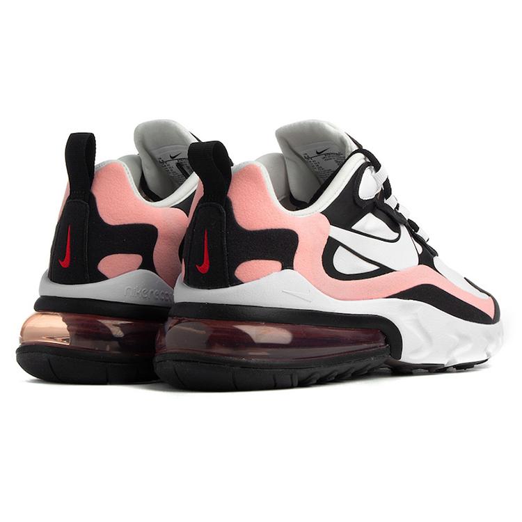 Nike Air Max 270 React Черный Белый Выбеленный Коралл Женские AT6174-005