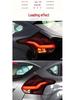Светодиодные задние фонари для Ford Focus Hatchback 2015-2018 с поворотниками и дневными ходовыми огнями