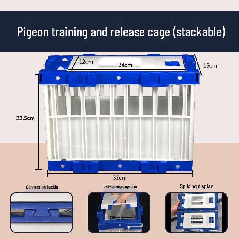 Pigeon Training & Release Cage – Homing Pigeon Transport & Competition Cage, Assembled Plastic Design
