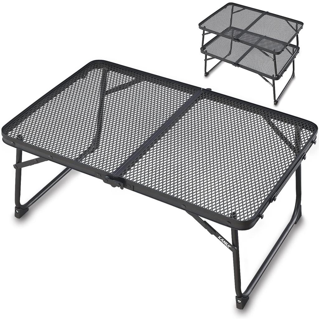 Сетчатый стол KAMUI Field Ground Rack, легкий, складной, компактный, штабелируемый, идеально подходит для кемпинга, пикника на открытом воздухе и т. д.