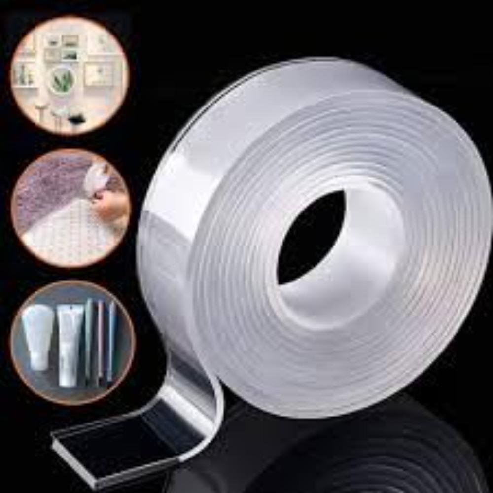 Home Life | Nano Tape | Double Sided | 16.4 FT & 8.2 FT (Combo Pk.) | Heavy Duty | Multipurpose | Removable | Transparent | 2pk. (XL)