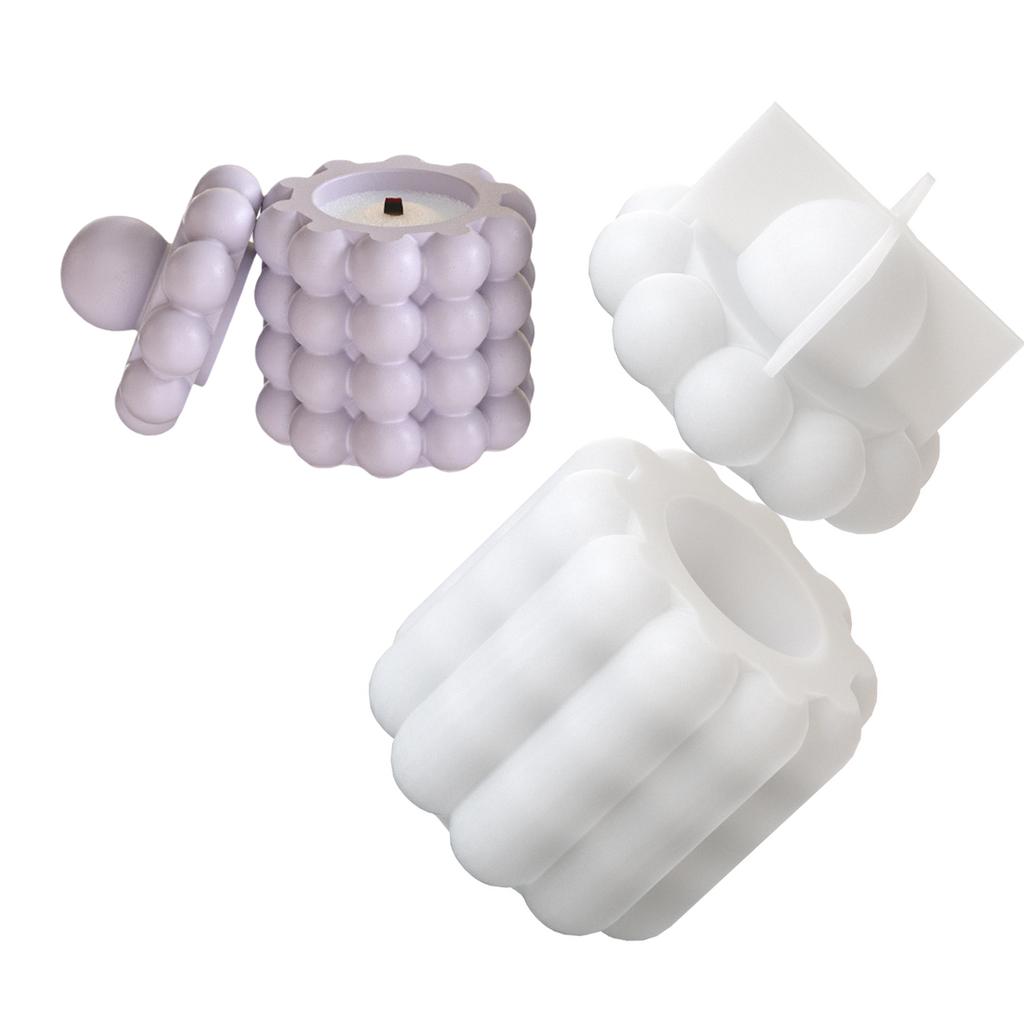 Силиконовые декоративные формы для банок, круглые формы для хранения коробок, силиконовая текстура для создания отличительного держателя для ручек