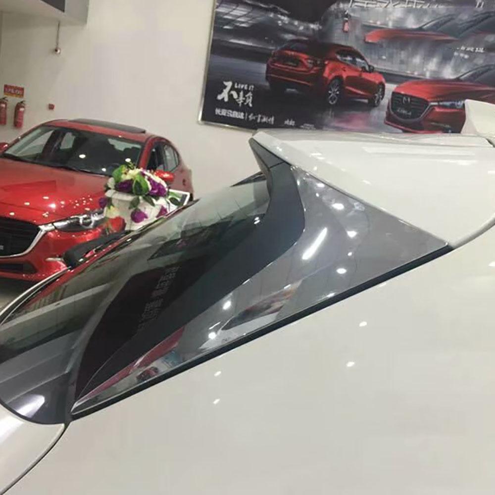 Для Mazda CX-5 CX5 KF 2017 2018-ABS автомобильный хромированный спойлер на заднее окно, боковое крыло, треугольная крышка, накладка, гарнир