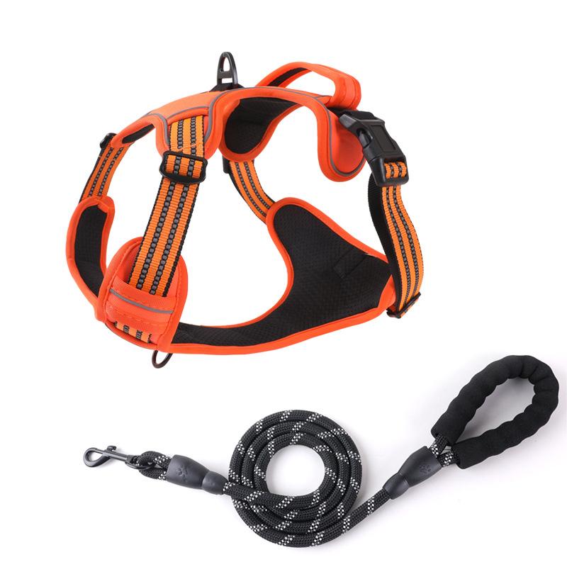 Ремень для выгула собак, универсальный светоотражающий жилет, поводок для собак, грудь, спина