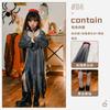 Halloween Vampire Costume Girls Dress Witch Elf Stage Party Gown Kids Cosplay Outfit