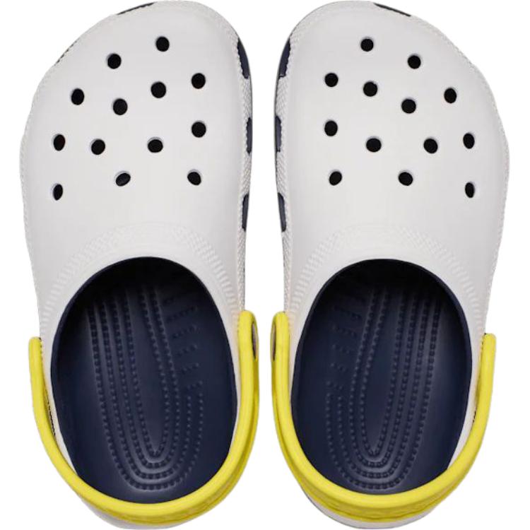 Crocs Classic Clog Comfortable Supportive Low Top Kids Sandals Kids Sandals White Yellow 211258-100