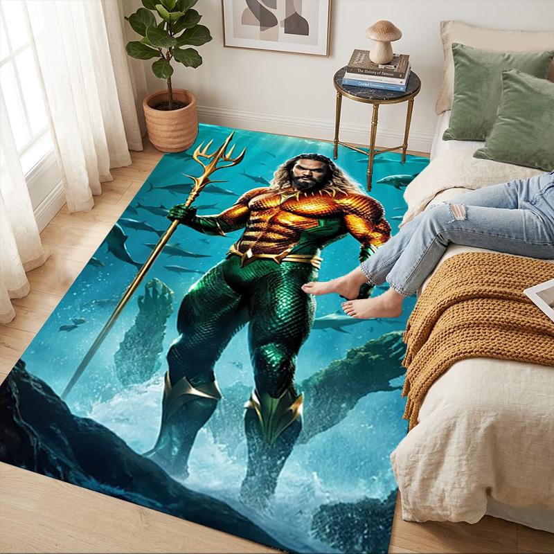 Aquaman Living Room Nonslip Area Rug Soft Carpet For Bedroom Game Playroom Sofa Office Home Decor Doormat Christmas Gift C9302735