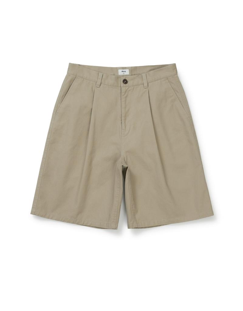 MMLG Relax Pleat Cotton Shorts (4Color)