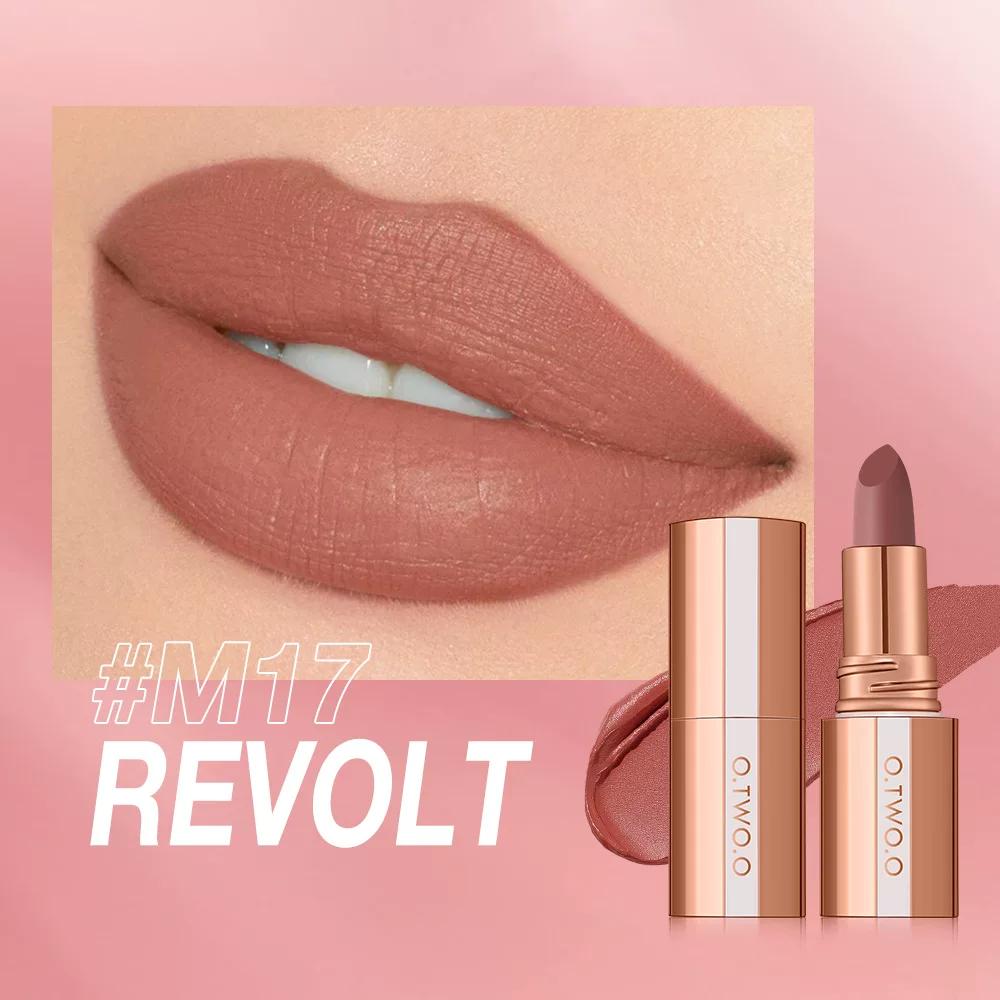 O.Two.O Mist Kiss Color Locking Matte Lipstick Sc064 Light Mist Long-Lasting Matte Velvet Lipstick
