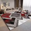Modern Geometric Loop Pile Carpet Soft Durable Floor Mat for Bedroom Sofa Living Room Easy Maintenance Thickened