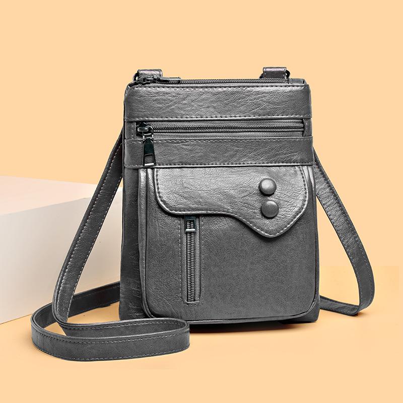 Сумка для мобильного телефона, женская сумка через плечо, сумка через плечо, мягкая кожаная маленькая сумка, кошелек для монет