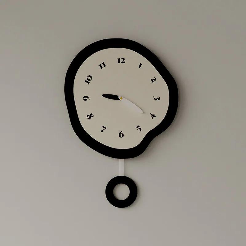 Modern Silent Mechanism Wall Clocks Living Room Bedroom Wall Decoration for Home Digital Luxury Wall Clock Pendulum Nordic Interior Decor Accessories
