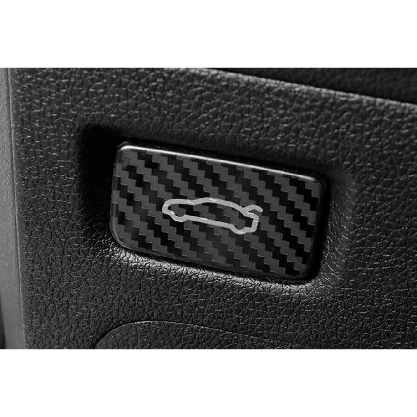 For Kia K5 2021~2023 1PCBack Door Tailgate Switch Cover Trim Carbon Fiber Steel