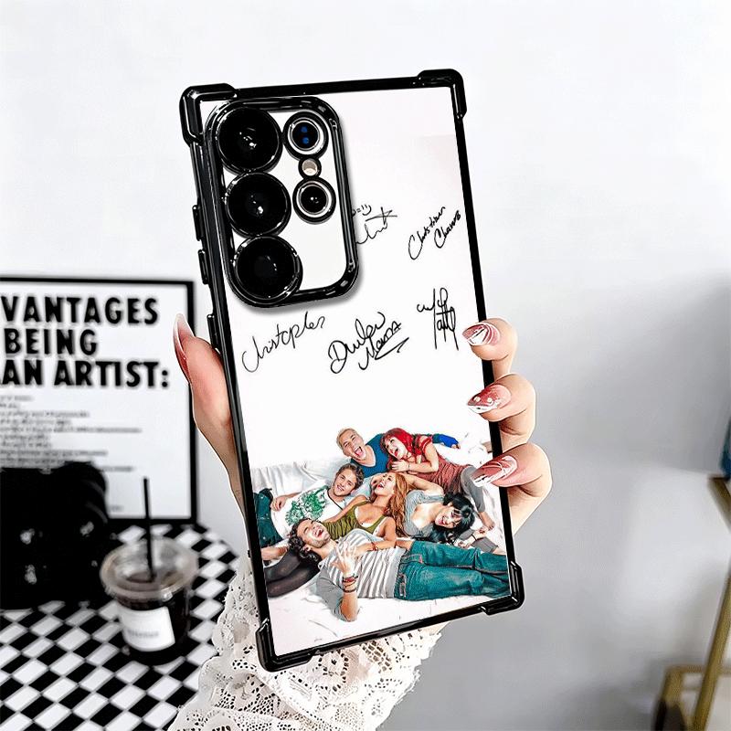 F-Fashion RBD R-Rebelde Чехол с покрытием для телефона для Samsung Galaxy S24 S25 FE S26 Edge S23 Ultra S22 S21 Plus S20 Противоударный Airbag C
