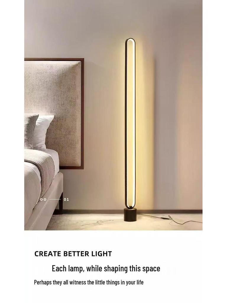 Скандинавский минималистичный напольный светильник с пультом дистанционного управления для гостиной и спальни
