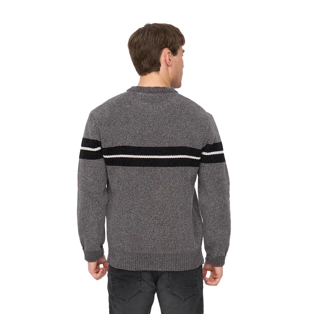Crosshatch Mens Roundall Chenille Knitted Jumper
