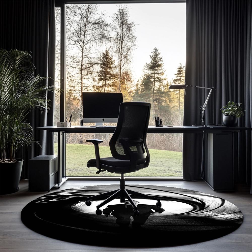 007 James Bond Printed Round Rug Carpet Chair Rug Area Rug Entryway Doormats,for Office Chair Living Room Bedroom Kitchen Room.