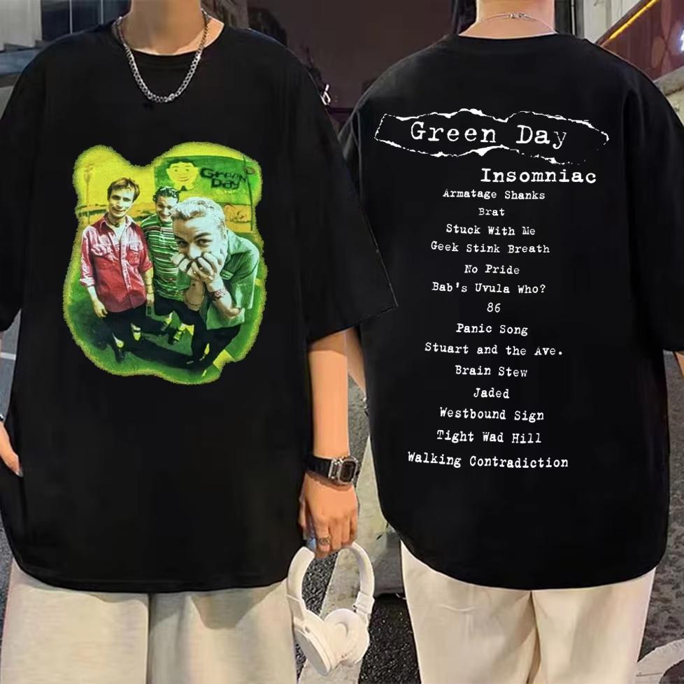 2026 Punk Rock Band Green Day Dookie Graphic T Shirts Unisex Women Gothic Vintage Short Sleeve Tshirt Fashion Casual Tshirts Ins