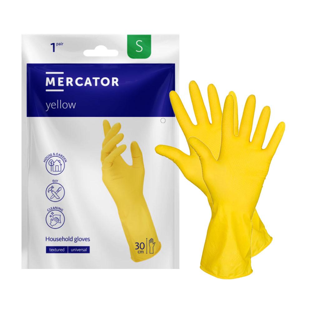 Rubber Gloves Household Yellow Latex Ideall Yellow 1 Pair