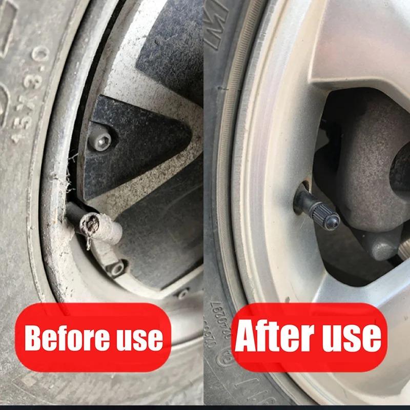 Tyre Valve Caps Plastic Tyre Wheel Stem Air Valve Cap Rubber Ring Covers Auto Truck Bike MTB Dust Dustproof Caps