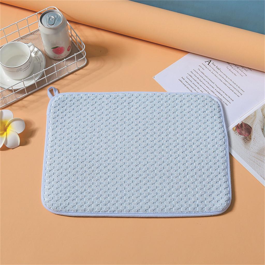 Microfiber Dish Drying Mat,24*17 Inch Absorbent Dish Drainer Kitchen Counter,Large Size Dish Drying Pad For Countertops,Sinks,Draining Racks