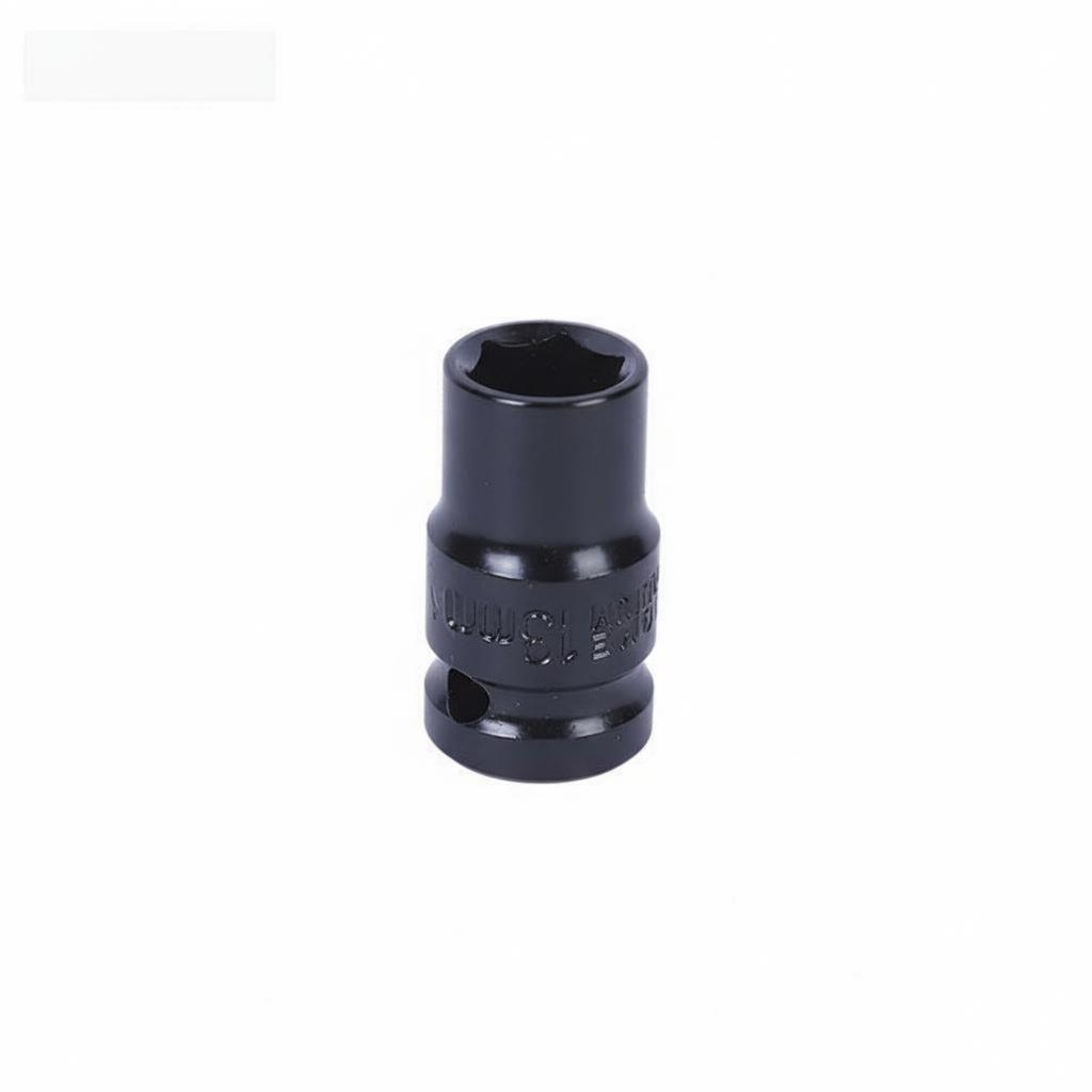 38mm Length Shock Socket Vanadium Alloy Vanadium Steel 1/2 Inch Drive Short Socket Power Tool Accessory Professional Grade High