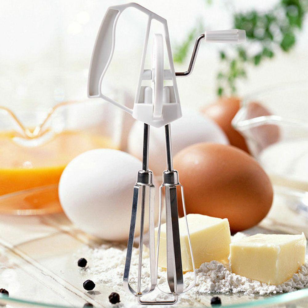 Удобный вращающийся ручной кухонный инструмент для приготовления пищи Взбиватель для яиц Венчик Миксер Блендер