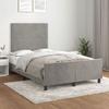 VidaXL Bed Frames with Headboard, Upholstered Bed, Double Bed, Adult Bedroom Interior Bed, Modern, Grey 3270572