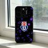 C-Chile U-University Phone Case For iPhone 17,16,15,14,13,12,11 Plus,Pro Max,XS,Colorful Silver Black Cover