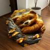 Autumn Leaf Teddy Bear with Acorns Umbrella with Foldable Design- Perfect for Outdoor, Folding Design, Iron Frame, Festival Gift, Suitable f