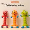 Pet Sounding Toy Cartoon Animal Shape Tough Bite-Resistant Latex Doll Toy Chew Molar Sound Pet Toy Home Travel Pet Supplies