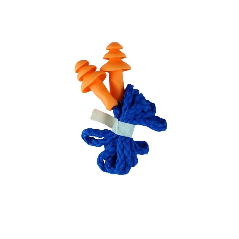 1/5/10pcs Soft Silicone Corded Ear Plug Protector Reusable Hearing Protection Anti-noise Sleep Aid Comfortable Silicone Earplugs