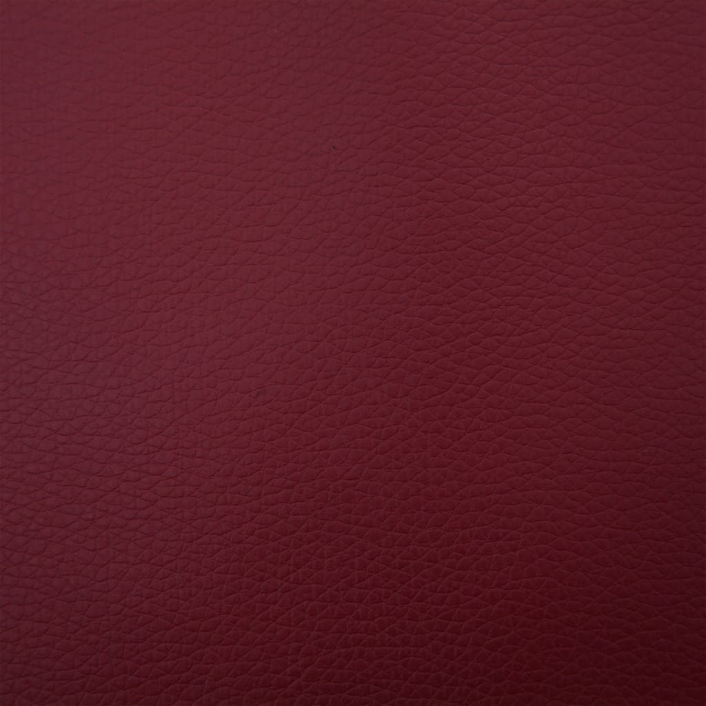 Bench 139.5 cm Burgundy Artificial Leather