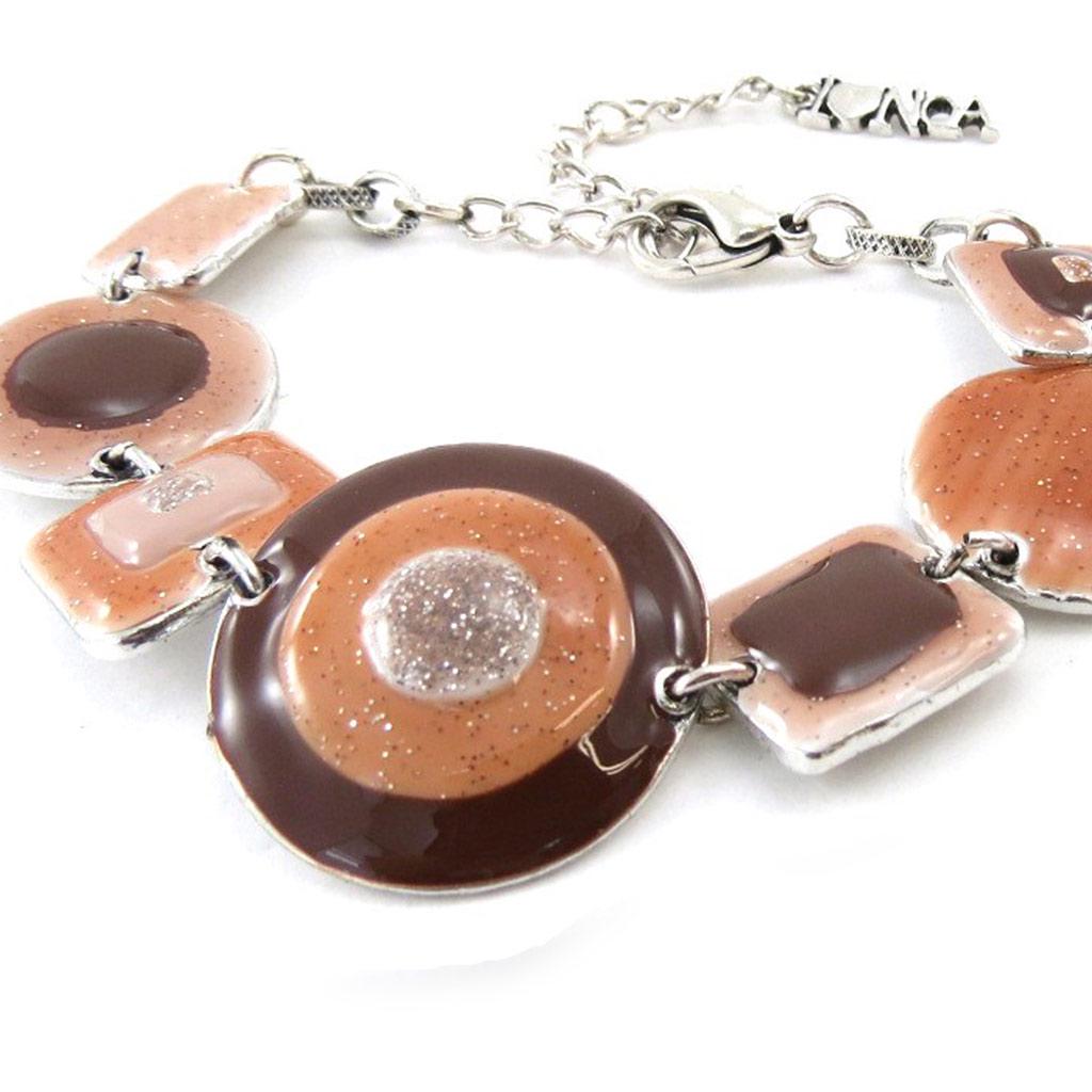 NOA [J1964] - Brown 'Coloring' Designer Bracelet