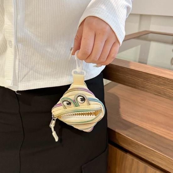 Мини Кошелек для Монет Милый Кошелек с Большим Ртом Веселый Кошелек на Молнии для Наушников Помады Модный Аксессуар для Сумки