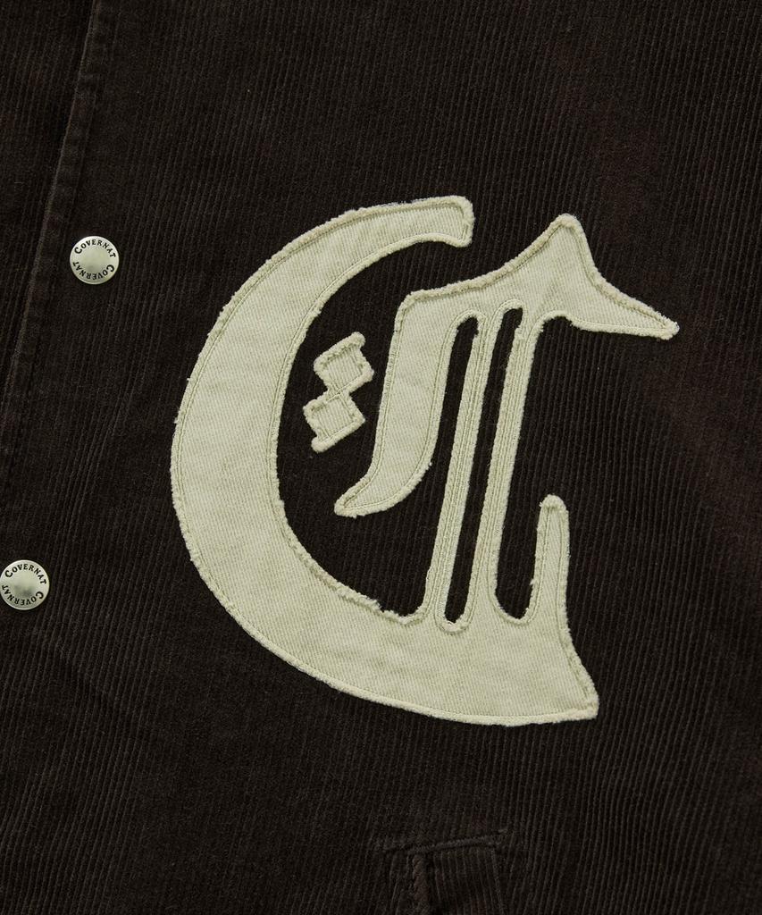 COVERNAT Diploma C Logo Corduroy Varsity Brown