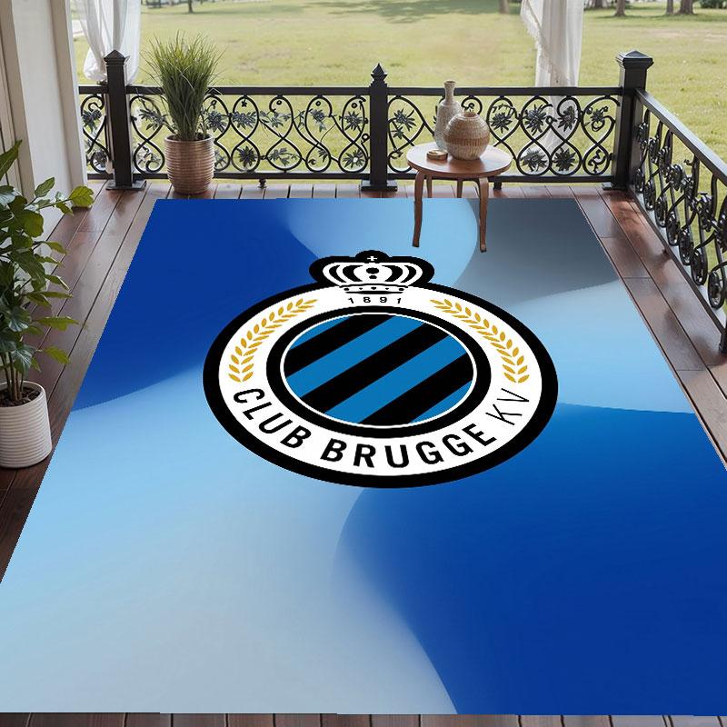 Soft Floor Carpet Club Brugge FC Pattern Area Rug Decorative Mat For Home Room Decoration
