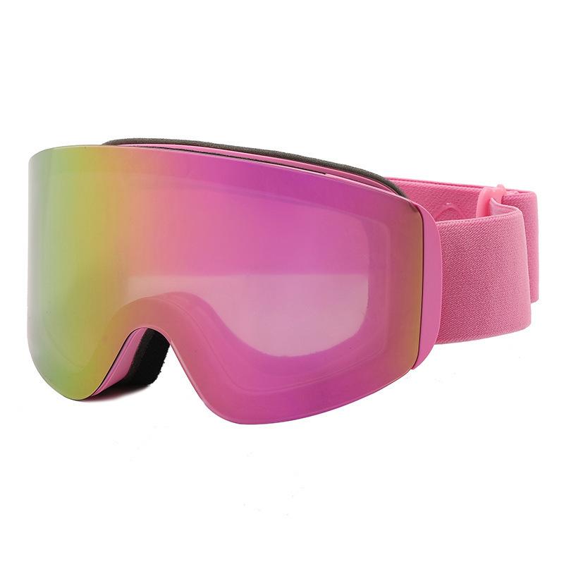 Mountaineering and skiing goggles, outdoor sports glasses, UV protection, double-layer anti-fog, stylish ski goggles for men and women
