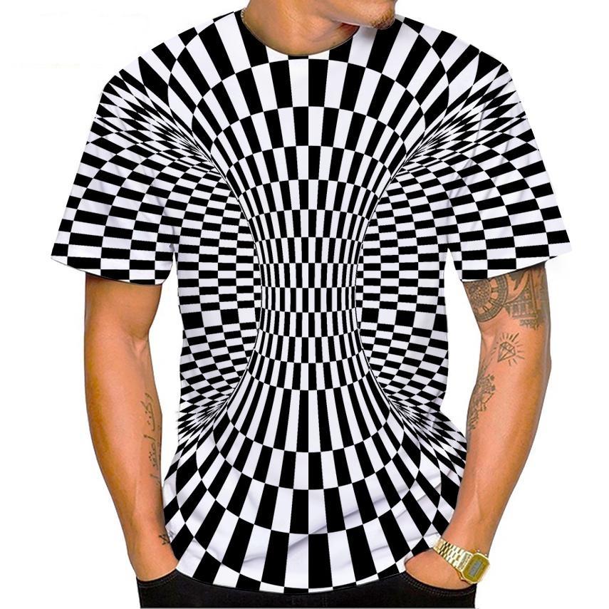 New Vertigo Fashion 3d Print Men Casual Hip-hop Cool T-shirt Vertigo Hypnotic Unisxe Funny Short-sleeve T-shirt Male/female Top