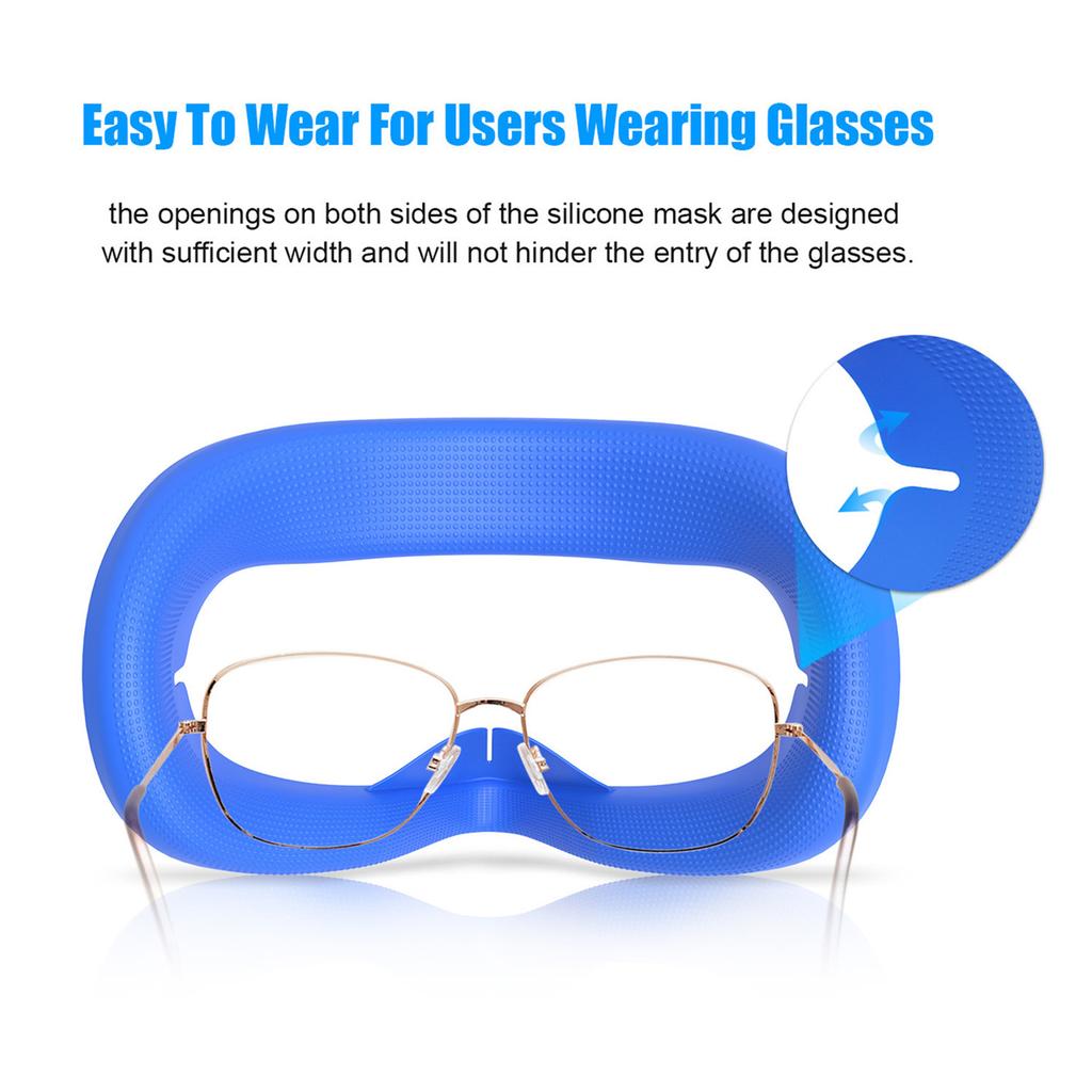 Замена для Oculus Quest 2 Силиконовая крышка для глаз Силиконовая крышка для лица Светоблокирующая накладка для лица